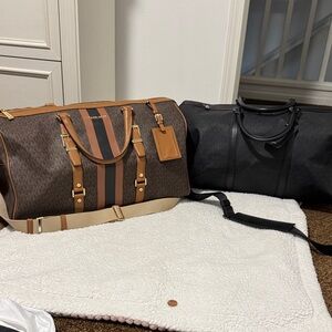 MICHAEL Michael Kors Brown and Black Travel Bags